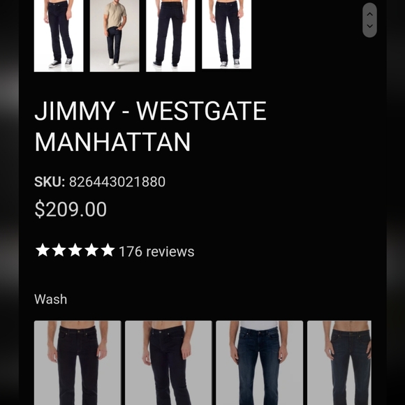 Fidelity Denim Jimmy Westlake Manhattan Revolution Wash Straight Size 34x29 EUC - Picture 4 of 16